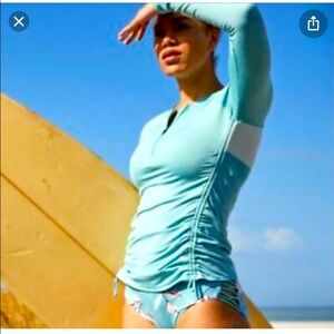 Calia by Carrie Underwood Zipup Rashguard NWT!